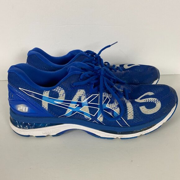 Asics Gel Nimbus 20 City Icon Paris Running Shoes Sneakers Mens Size 12 Blue - Picture 3 of 16